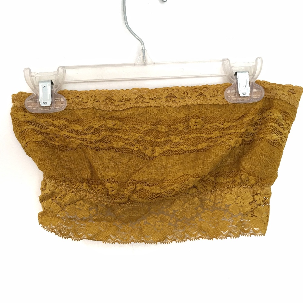 [FREEPEOPLE] Lace strap-less bralette bra top M